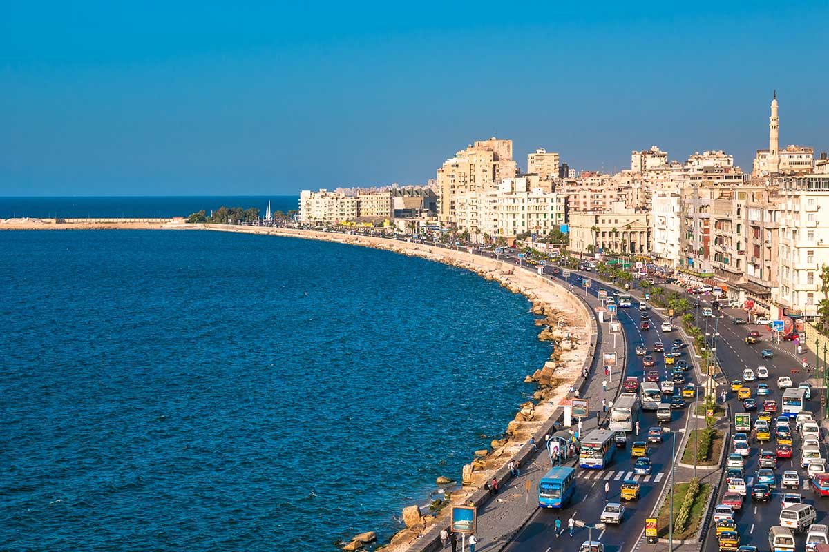 Alexandria Corniche - Beautiful Mediterranean waterfront